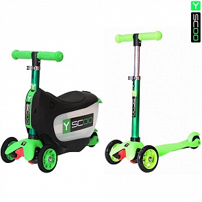 Каталка-самокат 3 в 1 Y-Scoo Mini Jump&Go, зеленый (Y-Scoo, 5847rt) Каталка-самокат 3 в 1 Y-Scoo Mini Jump&Go, зеленый (Y-Scoo, 5847rt)